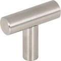 Elements By Hardware Resources 1-9/16" Overall Length Hollow Stainless Steel Naples Cabinet "T" Knob 39SS